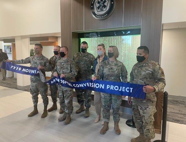 Ribbon-cutting ceremony for the FY19 Mountain Home Air Force Base Medical Treatment Facility conversion project